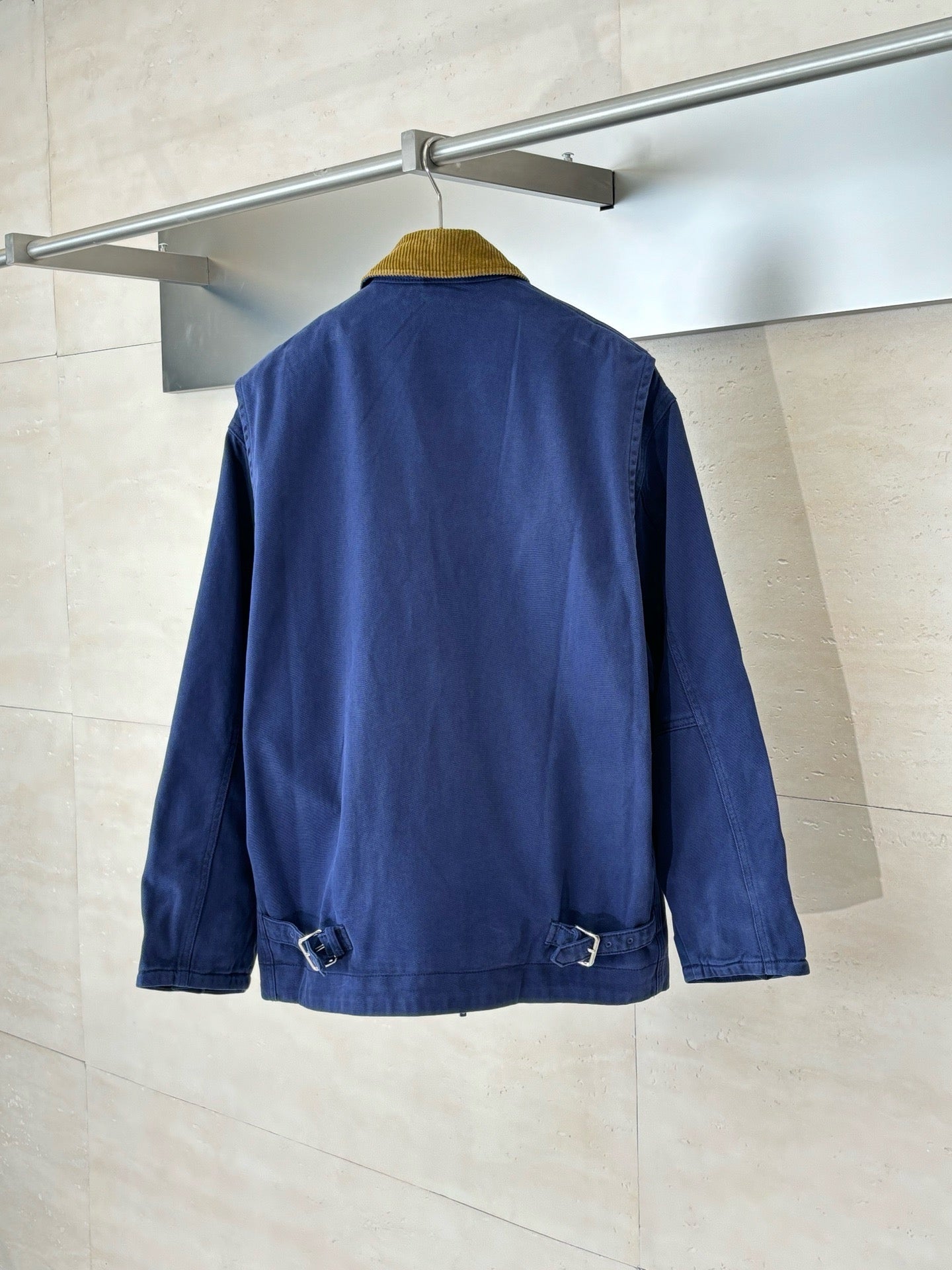 미우미우 코듀로이 칼라 개버딘 트럭커 자켓