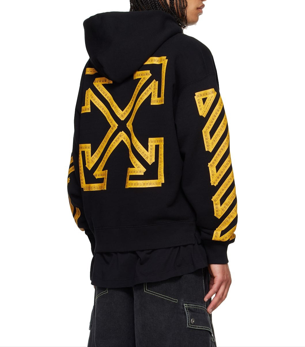 오프화이트 테이프 애로우 후드 티셔츠