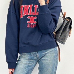 셀린느 트리옹프 코튼 플리스 맨투맨