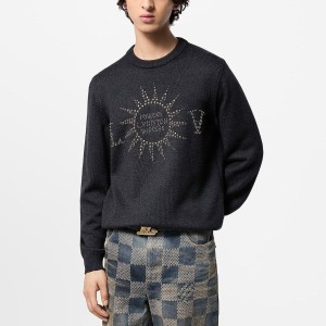 루이비통 롱 슬리브드 메리노울 크루넥