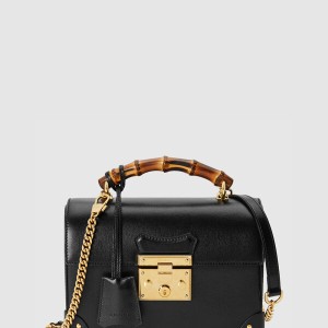 패드락 스몰 뱀부 토트백 레더 603221