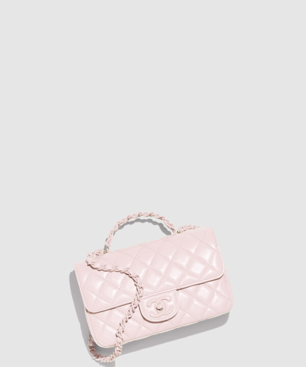 핸들 장식의 미니 플랩백 AS5243