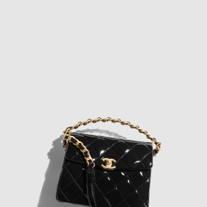 핸들 장식의 미니 플랩백 AS4472