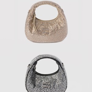 완더 세틴 크리스털 미니 호보 백 5BP078