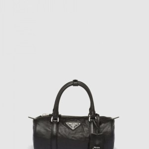 프레스드 나파 가죽 핸드백 1BA389