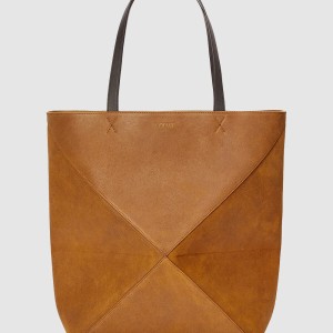 스웨이드 퍼즐 폴드 토트백