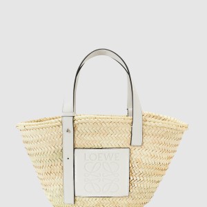 바스켓 백 - 라피아 & 카프스킨